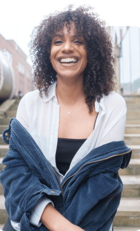 Happy brand ambassador